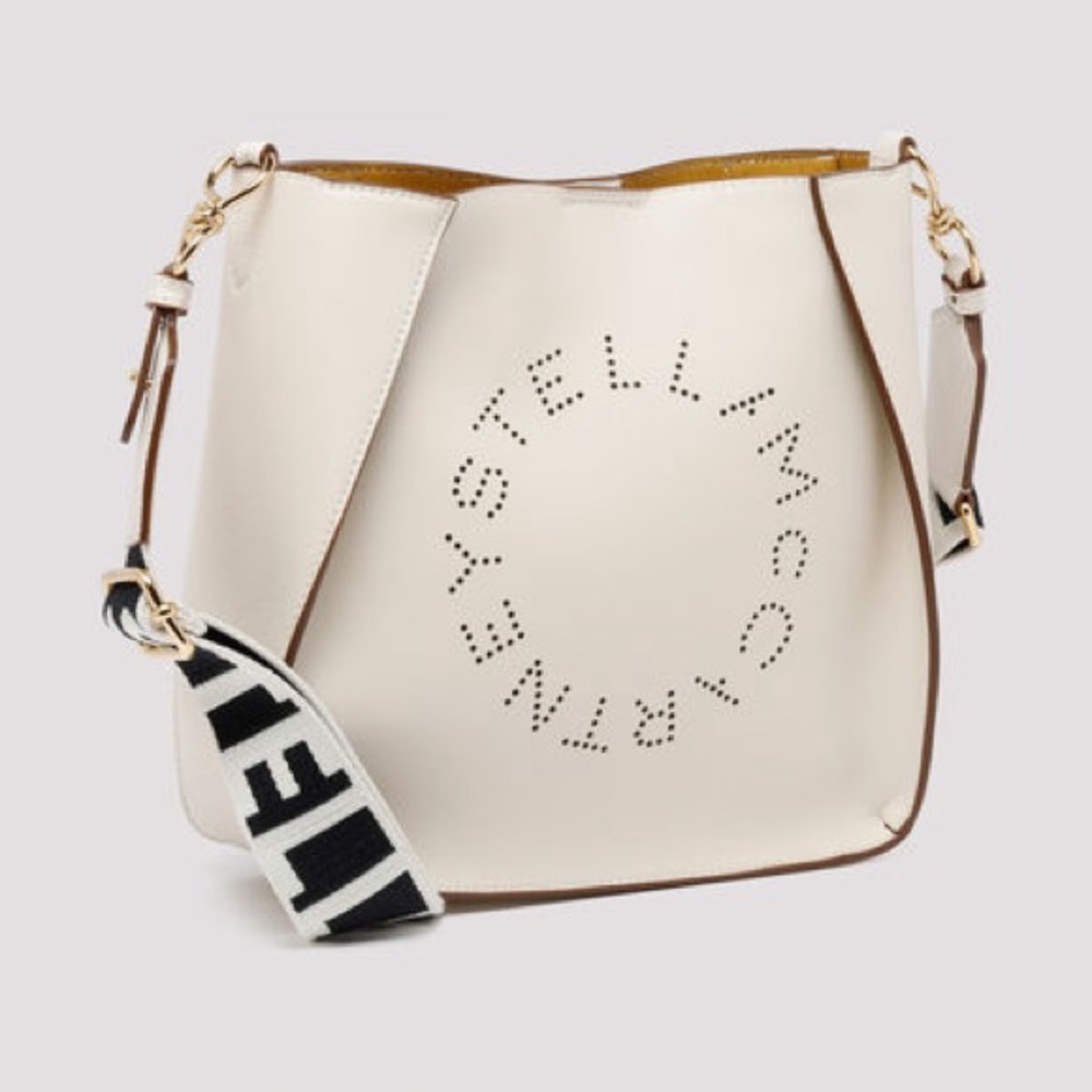 Stella McCartney perforated logo alter Napa crossbody bag
